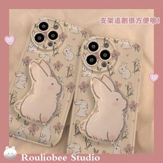 เคสโทรศัพท์มือถือ ลายกระต่ายน้อย สีแดง สําหรับ Iphone Apple 12 13promax 7 8plus 14 11 xs xr