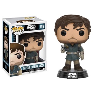 ฟิกเกอร์ Star Wars Rogue One - Captain Cassian Andor Funko POP 139 ของเล่นสําหรับเด็ก