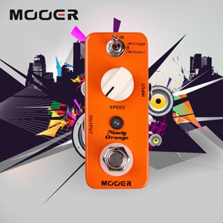 Mooer Mph1 Ninety Orange Effector แป้นเหยียบเอฟเฟคกีตาร์อะนาล็อก สําหรับเครื่องดนตรีไฟฟ้า สวิตช์เท้าสังเคราะห์ True Bypass