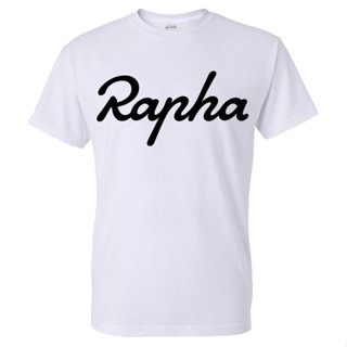 เสื้อยืดแขนสั้น ผ้าฝ้าย พิมพ์ลาย Rapha สีขาว สําหรับผู้ชาย OU46ET565W40266