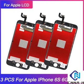 อะไหล่หน้าจอสัมผัสดิจิทัล LCD แบบเปลี่ยน สําหรับ Apple IPhone 6S 6G 7G 8G 3 ชิ้น