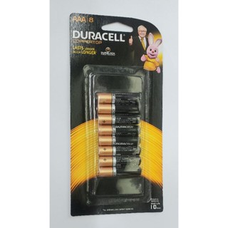   ถ่าน Duracell Alkaline AAA แพค 8 ก้อน ของแท้ สามารถออกใบกำกับภาษีได้ ถ่าน