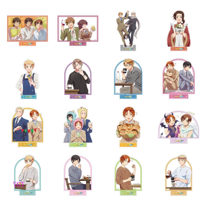 Js โมเดลฟิกเกอร์อะคริลิค รูปการ์ตูนอนิเมะ Axis Powers Hetalia APH สีน้ํา สไตล์จีน ของเล่นสําหรับเด็ก