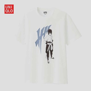 #ถูกสุด Hot sale🔥Uniqlo (Ut) เสื้อยืดแขนสั้น พิมพ์ลายนารูโตะ Uchiha Sasuke สําหรับผู้ชาย และผู้หญิง