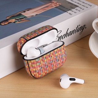 เคสหูฟังบลูทูธไร้สาย tpu นิ่ม แบบป้องกัน ลายสาน สําหรับ Airpods pro 1 2 3 pro2 2022