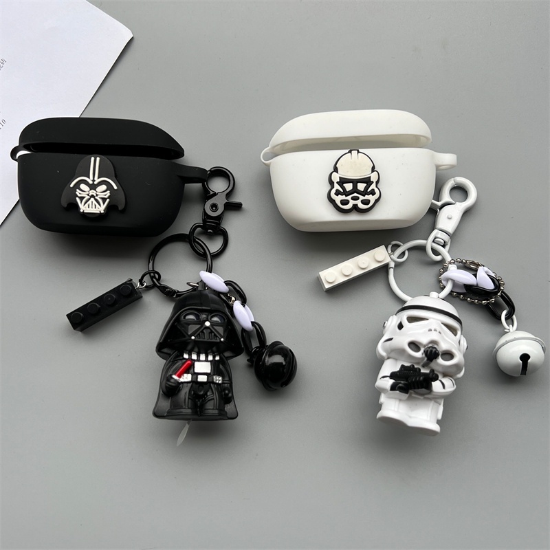 For JBL Wave Buds Case Cartoon Keychain JBL Wave100 TWS Silicone Soft Case Shockproof Case Protective Cover Cartoon Finger Ring Lanyard JBL Wave Buds Soft Case