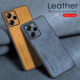 Ybcg เคสโทรศัพท์หนัง TPU นิ่ม กันกระแทก ปิดด้านหลัง หรูหรา สําหรับ Xiaomi Poco X5 Pro 5G