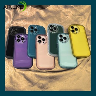เคสโทรศัพท์มือถือแบบนิ่ม TPU ใส กันรอยเลนส์กล้อง ทรงวงรี เรียบง่าย สําหรับ Realme 10 4G 10 Pro Plus 10 Pro+ 5G 9 4G 9 Pro Plus Q3 Q3i 5G Narzo 50 Pro 30