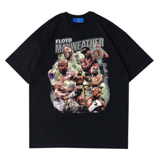 เสื้อยืด ขนาดใหญ่ พิมพ์ลาย Psycho Crucify Floyd Mayweather | สีดํา | เสื้อยืด พิมพ์ลาย Mayweather Floyd | เสื้อชกมวย | เ