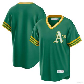 เสื้อกีฬาเบสบอล Jay 2023 MLB Oakland Athletics Kelly สีเขียว พลัสไซซ์