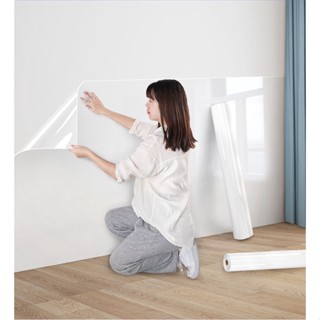 2S_HOME สติ๊กเกอร์ติดผนัง กันน้ำมันกระเด็น  สติกเกอร์ใส 1ม้วน