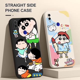 เคสโทรศัพท์มือถือ แบบนิ่ม ลายการ์ตูนชินจังน่ารัก สีสันสดใส สําหรับ iPhone 11 12 13 Pro Max 12 13 Mini #H284