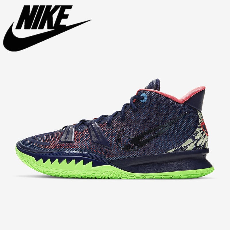 แท้ ✨ Nike Kyrie 7 Basketball Shoes รองเท้าบาสเก็ตบอลระบายอากาศที่ทนต่อการสึกหรอยามรองเท้าฝึกซ้อม - สีดำ