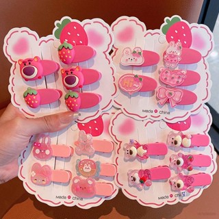 Gt2 กิ๊บติดผม ลายการ์ตูน Sanrio Cinnamon Lotso Stellalou LinaBell HelloKitty แฟชั่น สําหรับผู้หญิง 5 ชิ้น ต่อชุด