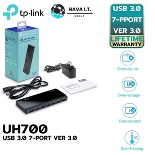 COINSคืน15%⚡FB9JMZV6⚡ TP-LINK UH700 HUB USB ฮับ ยูเอสบี USB 3.0 7-PORT VER.3.0 WARRANTY 1 - Y