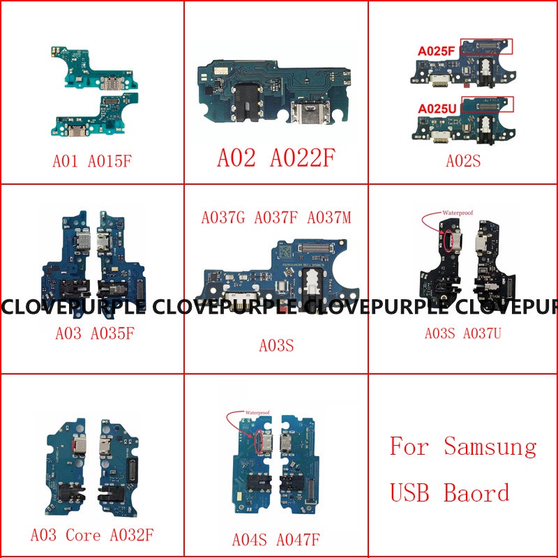 บอร์ดเชื่อมต่อสายชาร์จ USB สําหรับ Samsung A01 A02 A02s A03S A307 A037U A307F A03 A035F A03 Core A032F A04S A047F