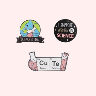 เข็มกลัดเคลือบ ลาย I Love Science Lapel Pin Keepsake สร้างสรรค์ ของขวัญ สําหรับเพื่อน