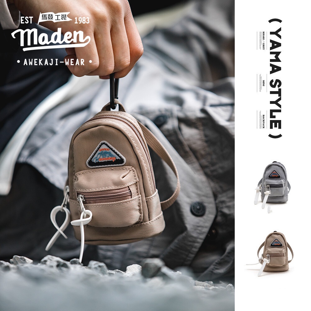 MADEN ยี่ห้อ toolin สไตล์ 2025 ใหม่คู่สไตล์ mountain mini functional กระเป๋ากลางแจ้ง cross-body กระเป๋าเป้สะพายหลังเอวกระเป๋า key ชุดหูฟังกระเป๋าการ์ด