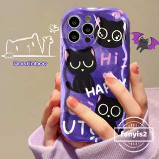 เคสโทรศัพท์มือถือ TPU แบบนิ่ม ลายแมวน่ารัก สําหรับ iPhone 15 11 14 Pro 13 12 Pro Max 14 Plus X XR Xs Max 8 7 6 6s Plus SE 2020