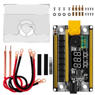 ชุดเครื่องเชื่อมจุด Cnc แบตเตอรี่ลิเธียม 18650 12v พร้อมกล่องอะคริลิค ขนาดเล็ก แบบพกพา diy