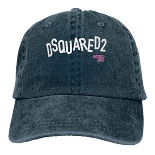 ใหม่ หมวกยีน ผ้าฝ้าย ลาย Dsquared2 Kaos Lengan Pendek Warna Hitam ปรับได้ สําหรับเพาะกาย ยิม 2023 XQ