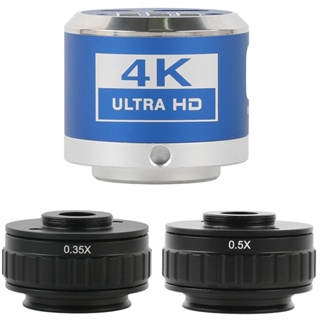 7x-45x กล้องจุลทรรศน์สามตาจําลอง 0.35x 0.5x c Mount อะแดปเตอร์เลนส์ พร้อม 12MP 4K 1080P HDMI Type-c กล้องวิดีโอ