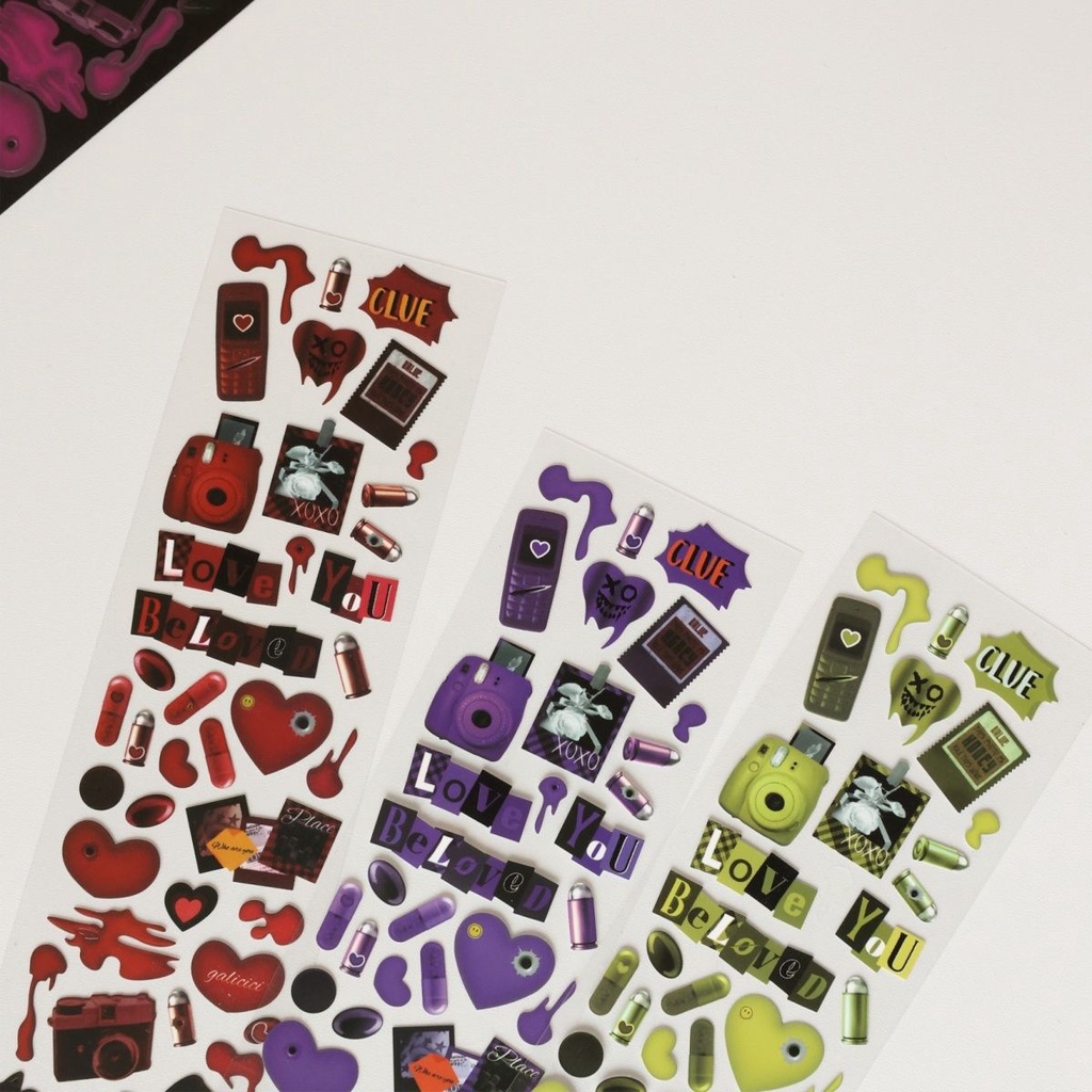 Galicici สติกเกอร์ธีมนักสืบ Diablo DIY สําหรับติดรูปภาพ