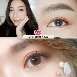 คอนแทคเลนส์❤️Mini Bom Gray/ Brown ขนาดมินิ ยี่ห้อ Kittykawaii