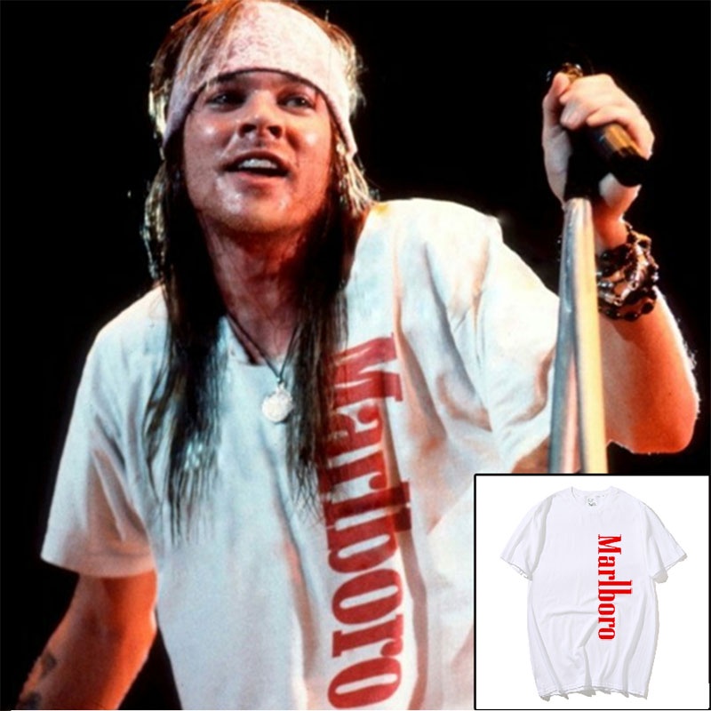 Guns N Roses Axl Rose Vintage เสื้อยืด Retro Graphic พิมพ์ผ้าฝ้ายผู้ชาย T เสื้อฤดูร้อนใหม่ Tee Tshirt สตรีเสื้อ