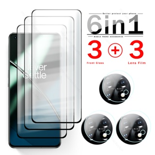 6To1 9D Curved Protective Glass For OnePlus 11 5G 2023 Camera Glass On OnePlus11 One Plus 11 5G PBH110 6.7" Sceen Protector Film