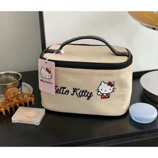 [พร้อมส่งจากร้านไทย] ลิขสิทธิ์แท้100% Hello kitty Sanrio กระเป๋าเครื่องสำอางค์คิตตี้ กระเป๋าคิตตี้ กระเป๋าผ้าคิตตี้