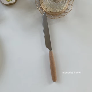 ช้อนไม้ ส้อมไม้ ตะเกียบไม้ มีดไม้ ด้ามไม้ทรงกระบอกมีดตะเกียบช้อนส้อมชุดช้อนส้อมมีดสเตนเลสย้อนยุค พร้อมส่งจากไทย