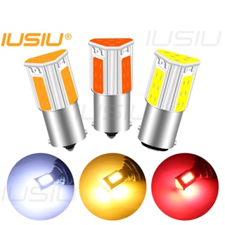 Iusiu หลอดไฟเลี้ยว ไฟตัดหมอก Led 1156 BA15S 1157 BAY15D P21W COB DRL สําหรับรถจักรยานยนต์ DC12V