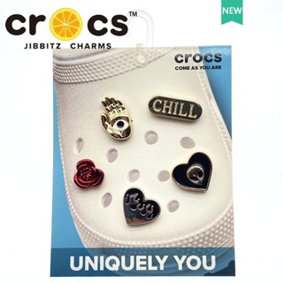 jibbitz crocs หัวเข็มขัดโลหะ คุณภาพสูง อุปกรณ์เสริม สําหรับรองเท้า crocs