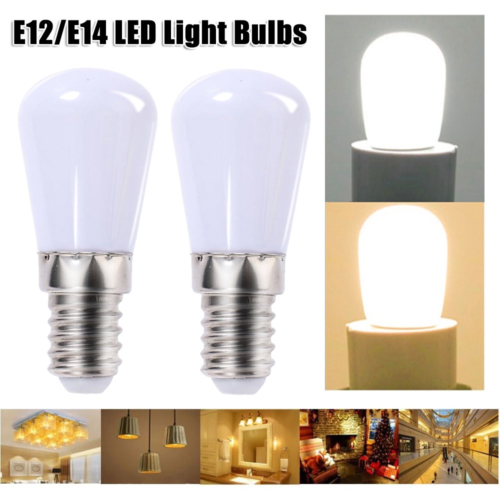 หลอดไฟ LED E12 ขนาดเล็ก ประหยัดพลังงาน สีขาวอบอุ่น แบบเปลี่ยน สําหรับบ้าน ตู้เย็น ตู้