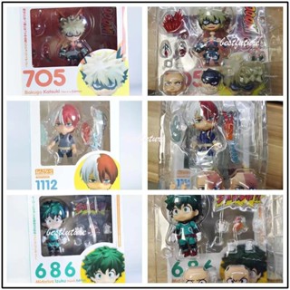 ฟิกเกอร์ Nendoroid My Hero Academia Midoriya Izuku Todoroki Shoto Bakugou Katsuki สําหรับเปลี่ยนใบหน้า