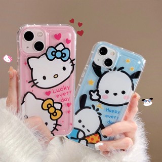 เคสโทรศัพท์ซิลิโคน TPU ใส แบบนิ่ม ลายแมวน่ารัก กันกระแทก สําหรับ IPhone 11 14 13 12 Pro XS Max X XR 7+ 8 Plus