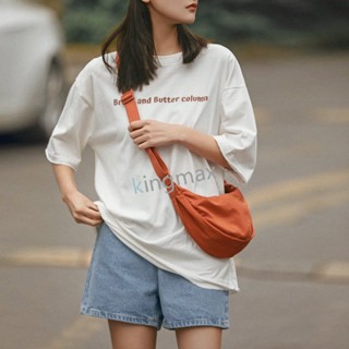 กระเป๋า uniqlo กระเป๋าผ้า Round Mini Shoulder Bag กระเป๋าผ้าขนนุ่ม