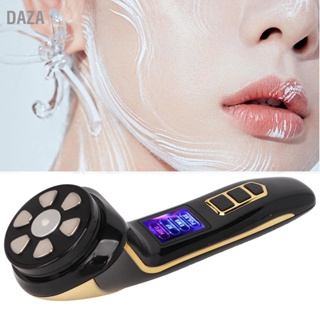 DAZA อุปกรณ์กระชับผิว RF ปรับปรุงความยืดหยุ่น Micro Current Face Beauty Machine 100‑240V