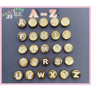 A-z ใหม่ ตัวอักษร Crocs ปุ่มรองเท้า Jibbitz สร้างสรรค์ อุปกรณ์เสริมรองเท้า แฟชั่น จับคู่ รองเท้าแตะ ตกแต่ง