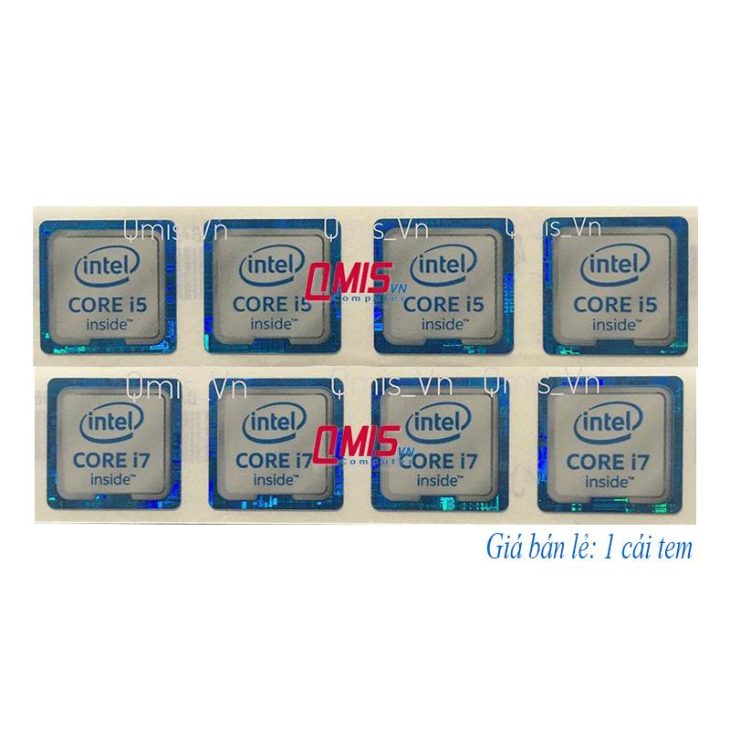 01 PCS INTEL CORE I5 I7 6th GENERATION LOGO STICKER, GEN 6 - INTEL CPU STICKER สําหรับแล็ปท็อปพีซี -