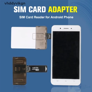 VHDD ซิมการ์ดอะแดปเตอร์ซิมการ์ดเครื่องอ่านการ์ด SIM สําหรับโทรศัพท์ Android (Plug And Play) TH