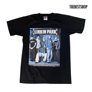 เสื้อยืดแขนสั้นแขนสั้นโอเวอร์ไซส์เสื้อวง LINKIN PARK เสื้อวินเทจ เสื้อวงดนตรี สกรีนหน้าหลัง ลายสวย S-5XL