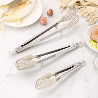 HERA ที่คีบอาหาร ซิลิโคน ที่คีบขนม ที่คีบอาหารสแตนเลส Food Tongs Steak Tongs Silicone Tongs Stainless Steel Tongs