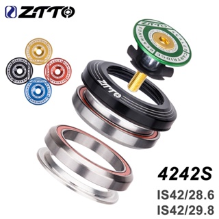 Ztto ชุดถ้วยคอ 42 มม. 4242S CNC 1 1/8 นิ้ว 28.6 มม. สําหรับจักรยานเสือภูเขา