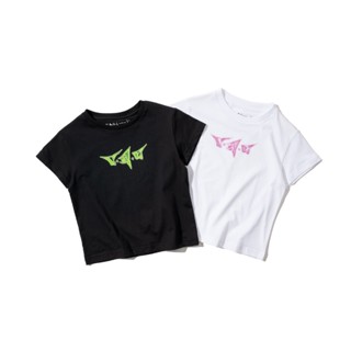 V.A.C.[ Culture ]: 2000 Logo Baby Tee | แฟชั่นสำหรับผู้หญิง Y2K | เสื้อแฟชั่น Y2K