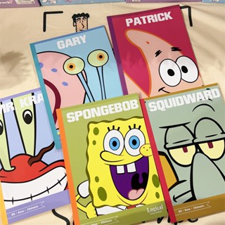 สมุดโน้ตบุ๊ก ลาย Spongebob SquarePants B5 แนวนอน ขนาดใหญ่ สําหรับนักเรียน