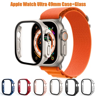 เคสกระจกนิรภัย ป้องกันรอยหน้าจอ สําหรับ Apple Watch Ultra 49 มม. PC