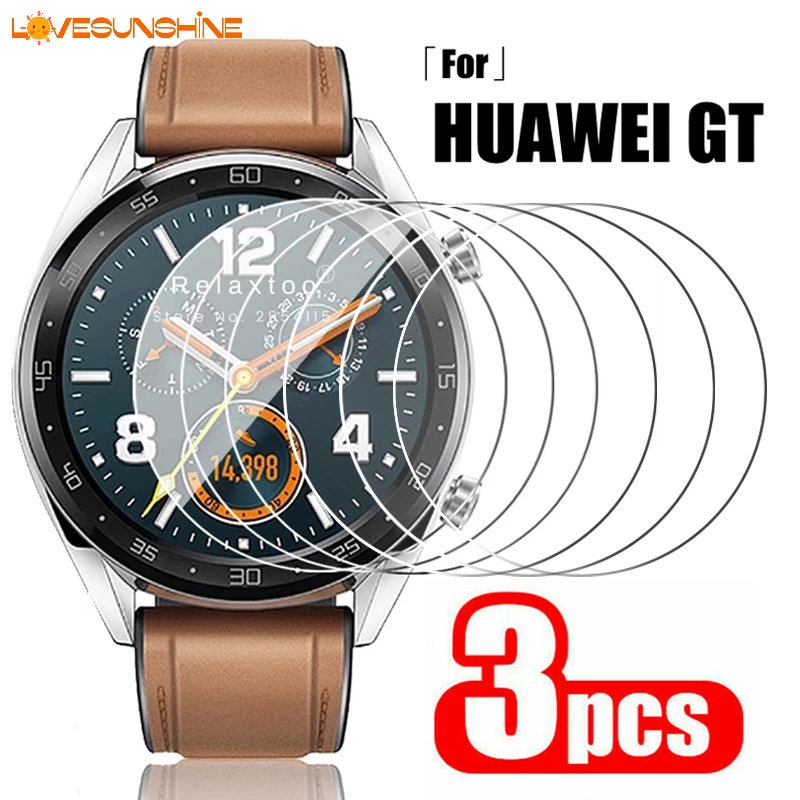 ฟิล์มกระจกนิรภัยกันรอยหน้าจอ HD แบบใส กันระเบิด สําหรับ Huawei Watch GT 2 3 GT2 GT3 Pro 46 มม. GT Runner 3 1 ชิ้น