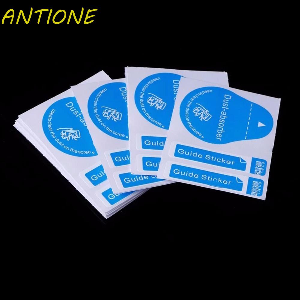 ANTIONE Mobile Phone Accessories Screen Cleaning Tool Tablet PC Cell Phone Dust Absorber Dust Removal Sticker Tempered Glass Camera Lens Screen Cleaner Dust-absorber Guide Sticker LCD Screens Dust Papers